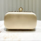 Glittering Golden Color Rhinestone Decorated Evening Clutch Bag