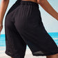 Drawstring Waist Beach Cover Up Shorts