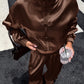 Frog Button Long Sleeve Top And Pants Casual Set