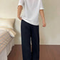 Graphic Print Loose Short Sleeve T-Shirt And Straight Long Pants Pajama Set