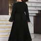 Plus Size Pleated Pearl Embellished Sundress Maxi Evening Dress