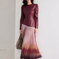 Pleated Floral Print Dress