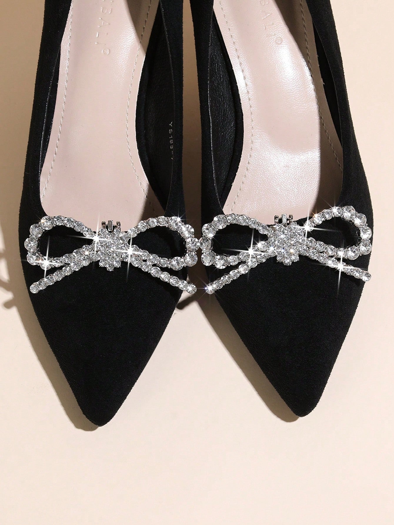 1pair Removable Shoe Deco With Metal Flower Shape Buckle & Rhinestone