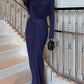 Long Sleeve Twist Ruched Sexy Casual Elegant Party Vintage Palace Dress