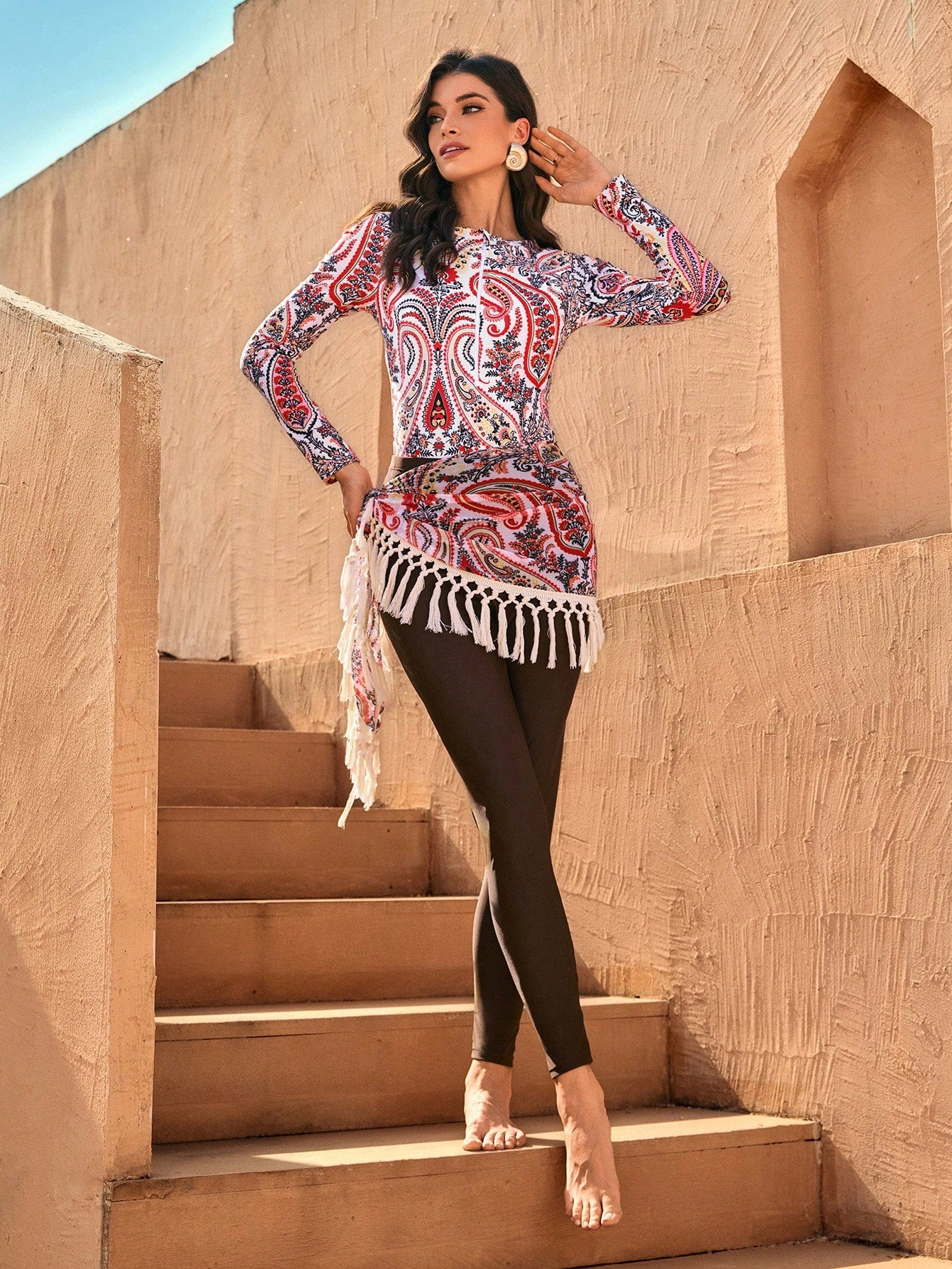 3pcs Burkini Swimwear Set