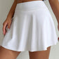 High Waisted Swim Skort Shorts
