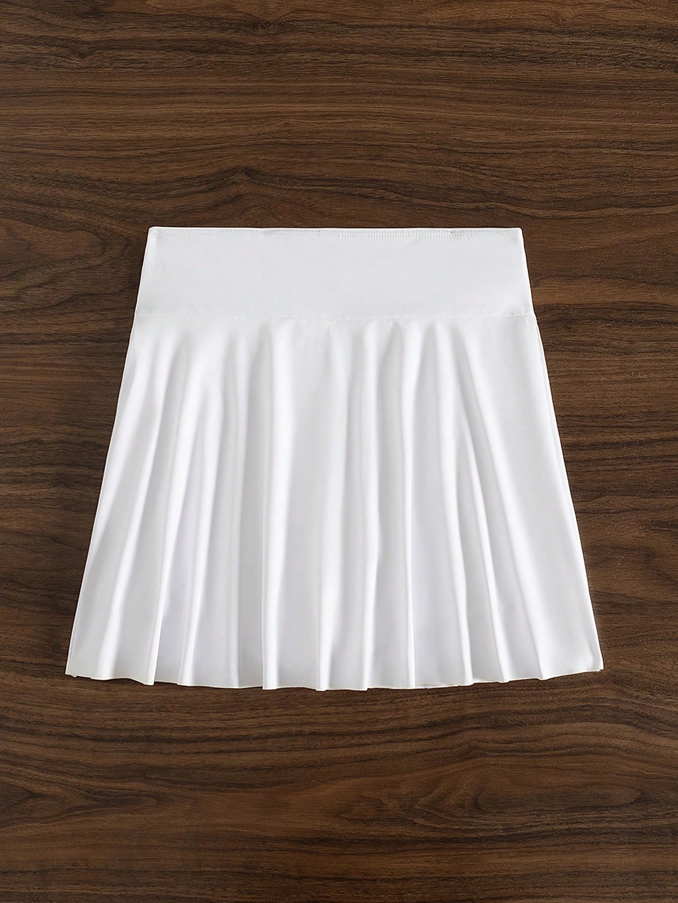 High Waisted Swim Skort Shorts