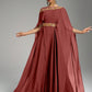Round Neck Puff Sleeve Sequin Embroidery Cinched Waist Formal Evening  Dress