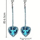 Bohemian Style Claw Chain Inlaid Blue Rhinestone