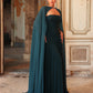 Ruched Bandeau Waist With Internal Boning Body Hugging Evening Dress