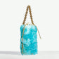 Minimalist Seashell Handmade Woven Gold Beaded Bag