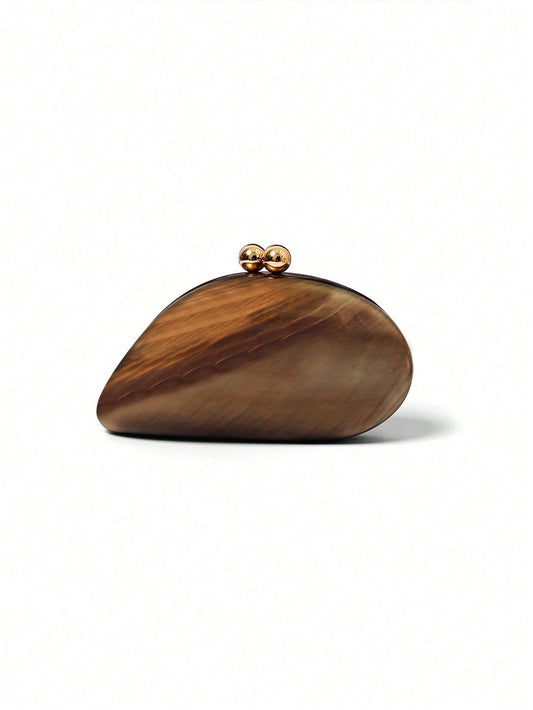 Acrylic Magnetic Clasp Shoulder Evening Bag