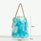 Minimalist Seashell Handmade Woven Gold Beaded Bag