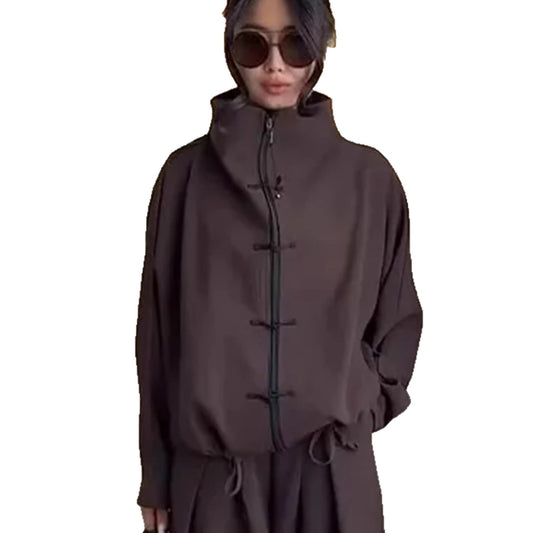 Casual two piece Long Trousers & coat Solid Set