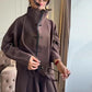 Casual two piece Long Trousers & coat Solid Set