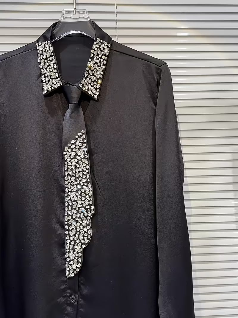 Tie Embellished Shirt