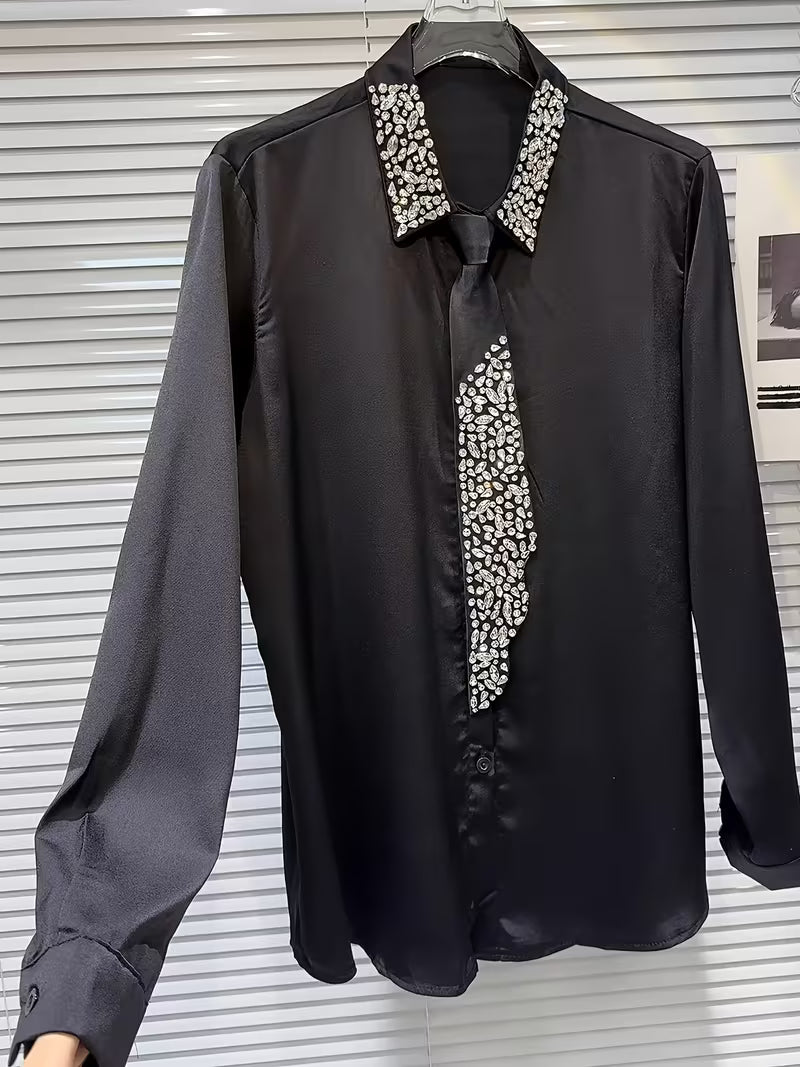 Tie Embellished Shirt