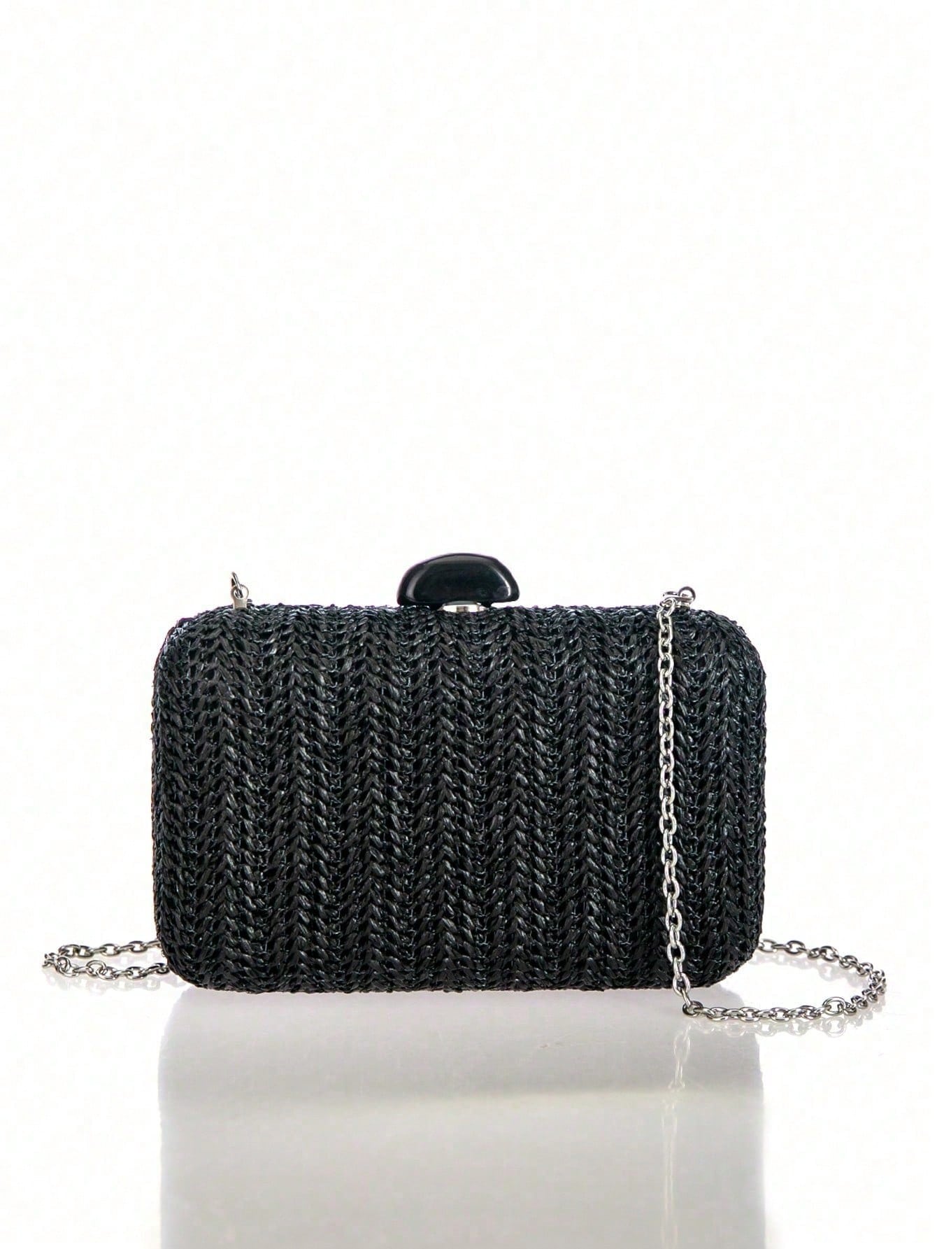 Straw Clutch Woven Bag