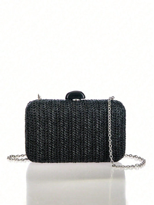 Straw Clutch Woven Bag