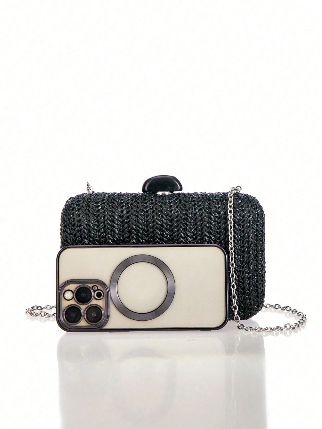 Straw Clutch Woven Bag