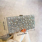 Rhinestone Shiny Silver Clutch Bag