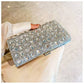 Rhinestone Shiny Silver Clutch Bag