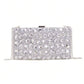 Rhinestone Shiny Silver Clutch Bag