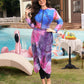 Plus Size Women's Bohemian Style 2PC Burkini Set