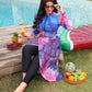Plus Size Women's Bohemian Style 2PC Burkini Set