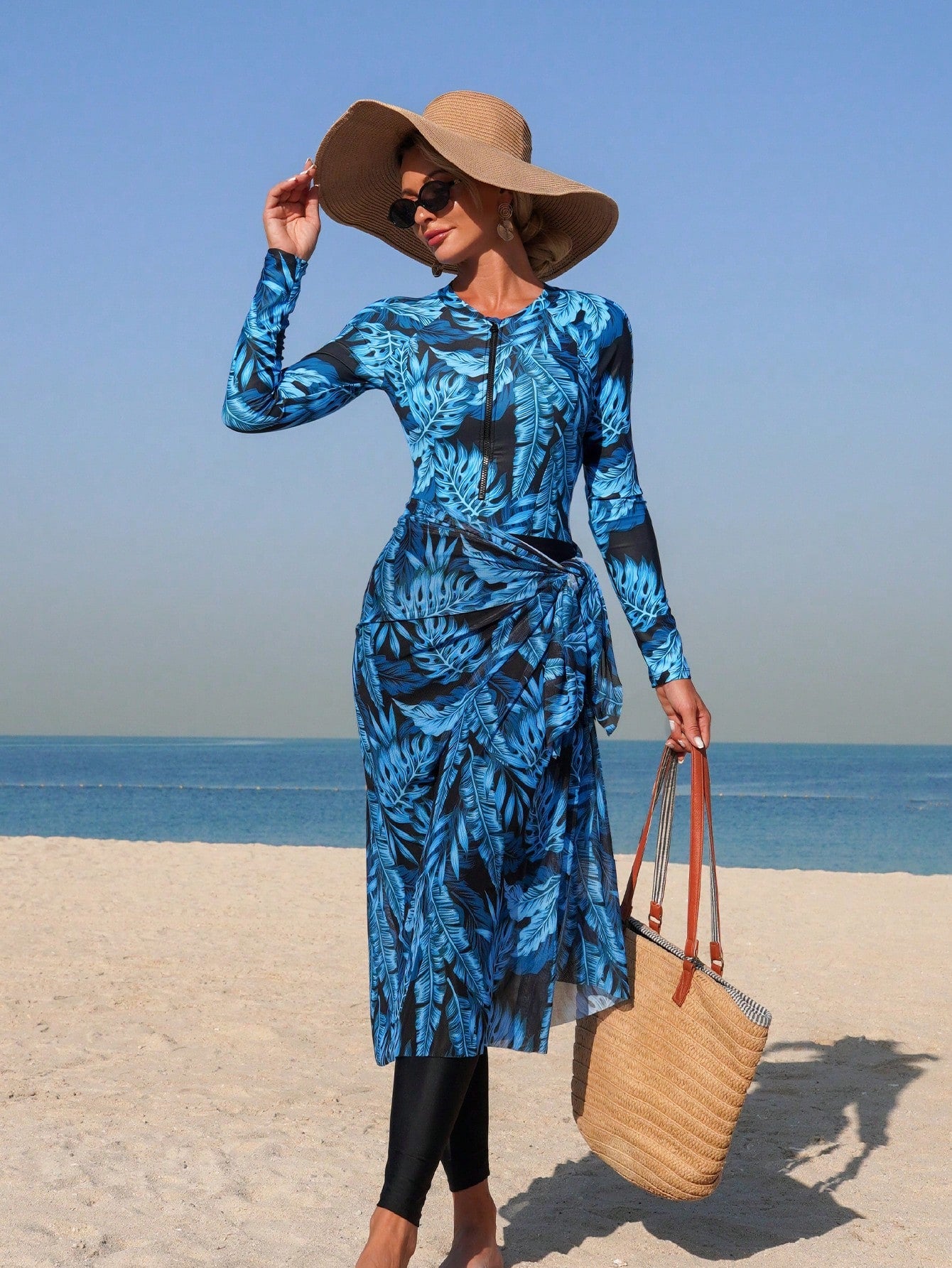 3pcs Long Sleeve Swimwear Set