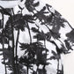 Palm Tree Printed Zipper Half Placket Short Sleeve Casual 3pc Swimwear