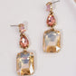 Gemstone Decor Drop Earrings