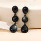 Inlaid Glass Rhinestone Alloy Earrings