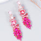 Glass Rhinestone Earrings