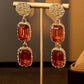 Rhinestone Decor Drop Earrings