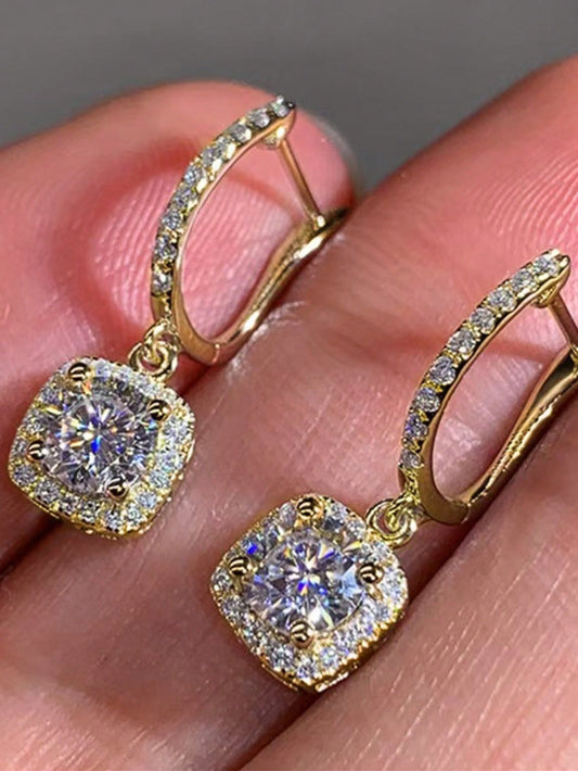 Romantic Cubic Zirconia Drop Earrings