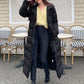 Hooded Padded Belted Puffer Coat Jacket