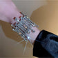 Crystal Decor Bangle Bracelet