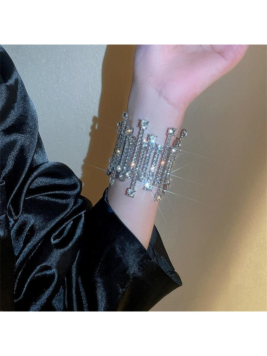 Crystal Decor Bangle Bracelet