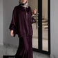 Satin Skirt and Blouse Set