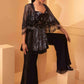 ALAMY EMBROIDERED CAPE SUIT 3pc