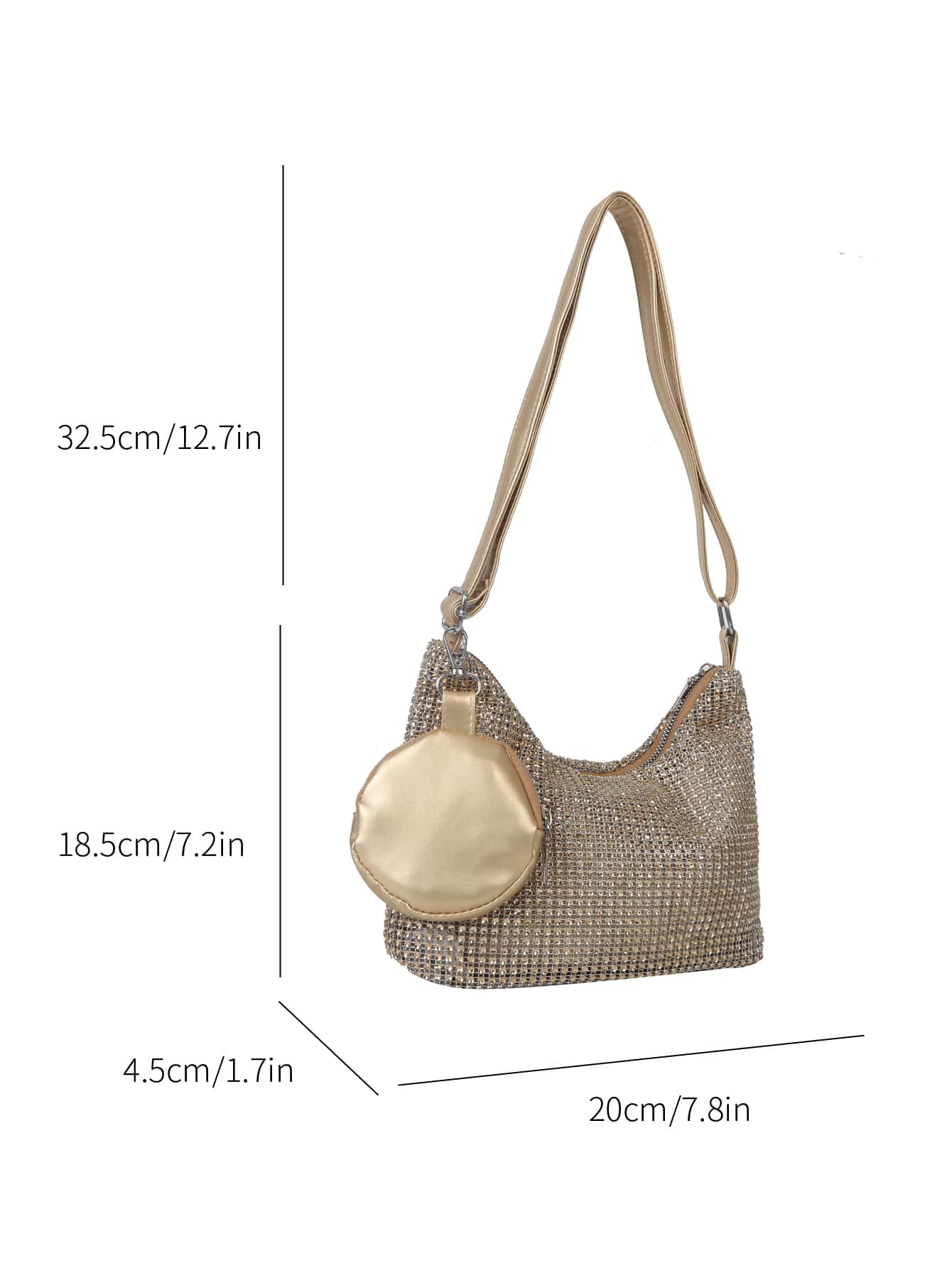 Mini Rhinestone Decor Bag