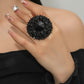 Round Rhinestone Ring