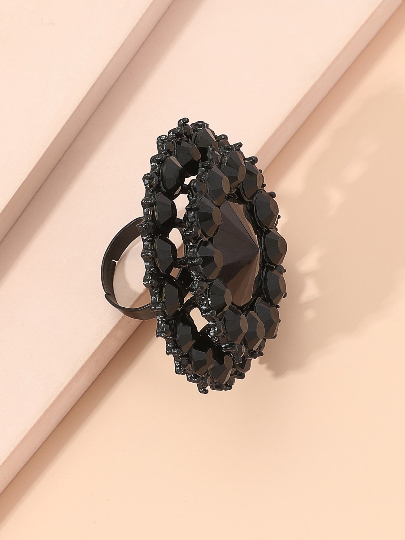 Round Rhinestone Ring