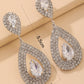 Rhinestone Water Drop Earrings