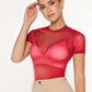 See Through Mesh Top Without Bra