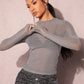 Sheer Slim Mesh Top