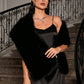 Plush Fur Cape Coat