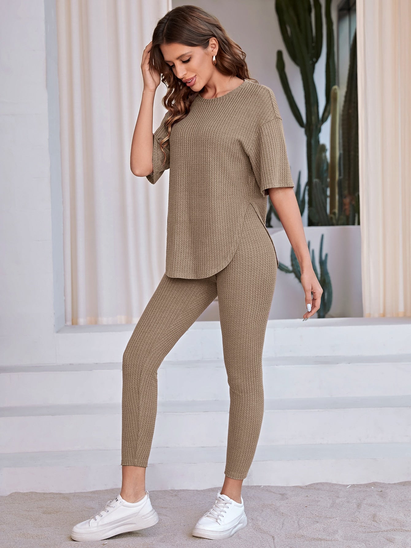 Drop Shoulder Tee & Leggings
