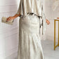 Plus Size Solid Color Asymmetric Neckline Back Zipper Elegant Dress